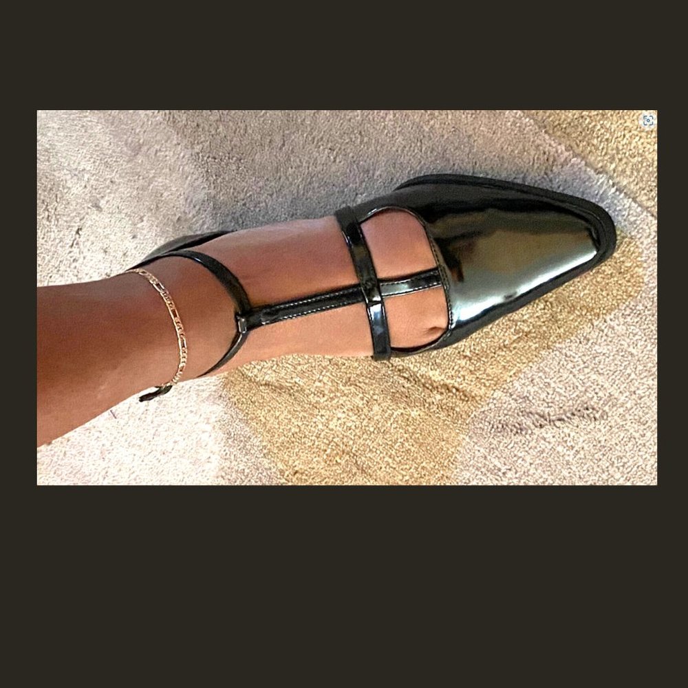 ASOS Black Pointed Flats Ladies Shoes Size 9